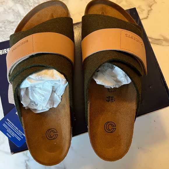 New Birkenstock x Concepts Kyoto olive green Mens Sandal 44 US 11 - Picture 2 of 7